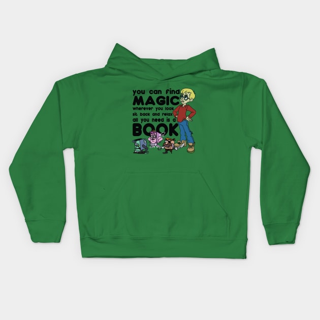 Turn The Page Kids Hoodie by GarBear Designs